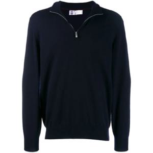 25 SS Brunello Cucinelli 캐시미어 하프 집업 스웨터 M2200124CW425 TP432312389