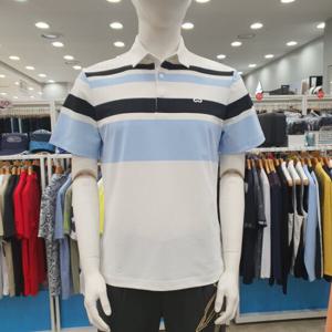 [디즈니골프]남성용 SS 상단스트라이프 카라티셔츠 SO2MTS038WH