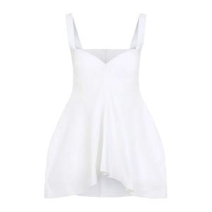 까르뱅 루즈 스트럭처 플런징 넥라인 탑 6251K2123901 WHITE