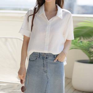 [헤레이스]비 린넨 블라우스 셔츠_YMSH25SS868