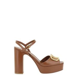 Valentino VLogo 시그니처 오픈 토 플랫폼 샌들 6W2S0FG2DSH HG5 TP941482768