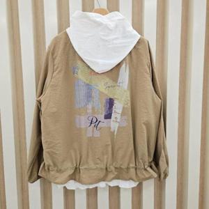 스테파니 HC11 빽프린트노카라점퍼 a25jk5209