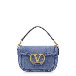 Valentino Alltime VLogo 플라크 데님 토트백 6W2B0N20XEY QNS TP934419214