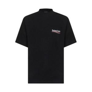 발렌시아가 반팔 티셔츠 764235TKVJ1 1070 BLACK WHITE