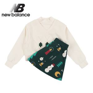 뉴발란스 키즈 여아 스커트 세트(NK9YCB455G-39)_아이보리
