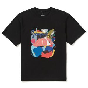 스노우피크 X 콜라보 그래픽 티 BB S24MMFTS86 BK SM WH