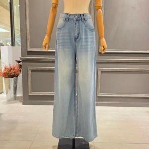 아니베에프 A55DSL400 데님 일자 세미 와이드 팬츠