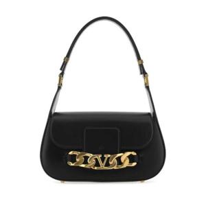 Valentino VLogo 플라크 폴드오버 탑 숄더백 1W2B0K80ZHF 0NO TP934590434