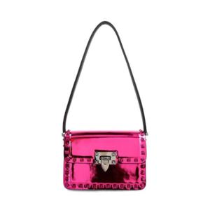 Valentino Garavani 락스터드 폴드오버 탑 숄더백 3W2B0M42WTZ 39E TP942154133