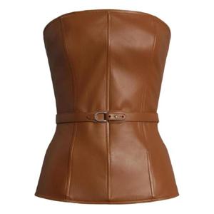 25 SS Ralph Lauren Collection 버클 디테일 스트랩리스 탑 290P00915001 TP438930035