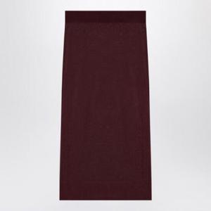 SAINT LAURENT 버건디 반투명 펜슬 스커트 811119Y75YK/XH_YSL-5080