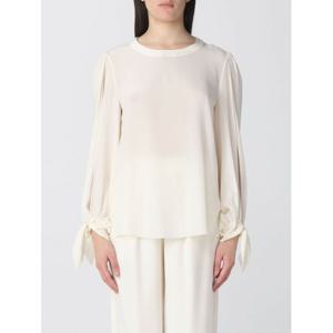 [CHLOE] 여성 탑 Chloeacute 실크 블라우스 C23AHT09004 24U Butter /6