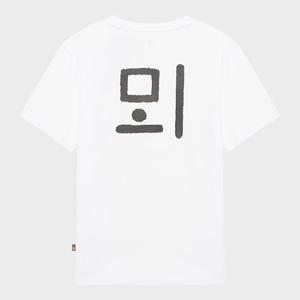 [노스페이스] 한글 반팔 티셔츠 NT7UR60D_OWH
