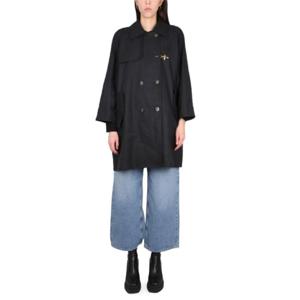 페이 트렌치 코트 NAW62463020 UXRB999 BLACK