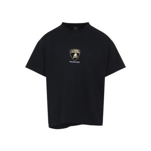 발렌시아가 반팔 티셔츠 826346TSVQ9 1083 FADEDBLACK