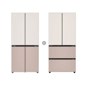 LG 디오스 오브제 냉장고+김치냉장고 Fit & Max SET 트윈패키지 R984GGA012 (토프+아몬드)