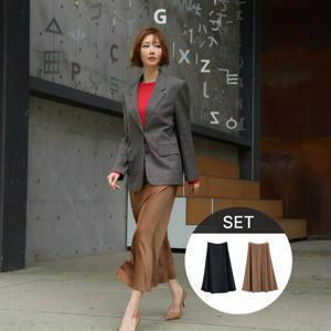 모르간 새틴 밴딩스커트 2종 [런칭 가격 69,900원]