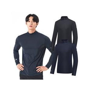 [콜핑] 2142TK833M 속건성 냉감 쿨링 스트라이프 남성 라운드 긴팔 티셔츠