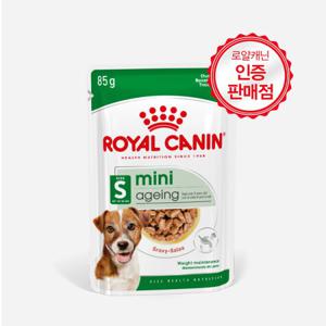 로얄캐닌 독 미니 에이징 12＋ 파우치 85g 항산화 강아지 사료
