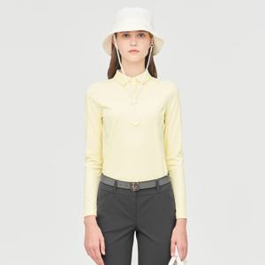 [링스] [베이직라인] 여성 베이직 긴소매 카라 티셔츠 L21D1TO352_YL
