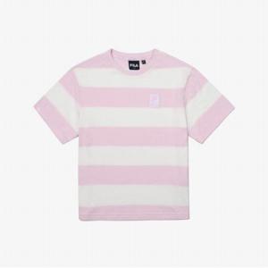 [36%OFF][휠라키즈] 에센셜 스트라이프 티셔츠 (FK2RSG2104X_SPN)