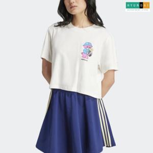 [아디다스][현대백화점][WOMEN] ADIORB CROP TEE IT5366 반팔티