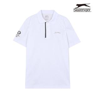 [슬레진저]남성 소매프린팅 폴로 티셔츠 (화이트) S22MK7350-WH
