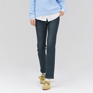 [체이스컬트]여성 본딩 M톤 히든 밴딩 슬림 스트레이트 기모 데님-DFRG2375D0N