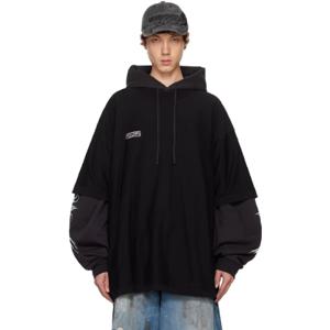 25 SS 베트멍 남성 블랙 인사이드 아웃 라벨 티셔츠 242669M213035
