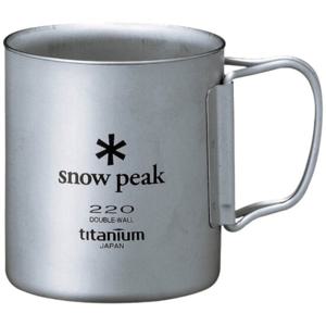 스노우피크  스노우피크 더블 머그 티타늄 더블 머그 220ml 접이식 손잡이 (200ml) MG-051FHR