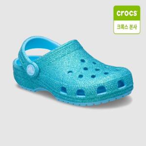 [크록스 본사] 클래식 이리데센트 글리터 클로그 키즈 틴트글라스 210986-4WD