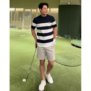 헤지스 골프 남성 24SS 스테디셀러스트라이프 코튼 반팔티셔츠 (NAVY) WPTS4B922N3