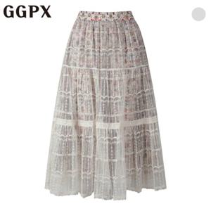 GGPX  플라워 레이스 우먼 스커트 (GP2SK011F)