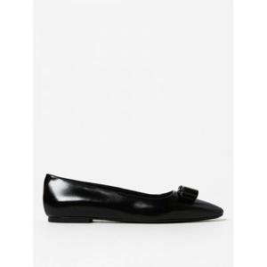 [SALVATORE FERRAGAMO] 여성 발레 플랫 Siwar 발레리나 인 나파 위드 보우 01G355 766408 002 블랙 /6