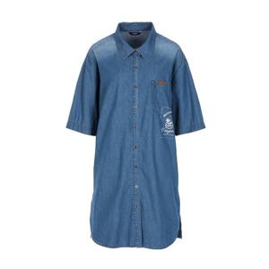[올리비아로렌] 프린트 데님 롱 셔츠_VVCNSWM4251