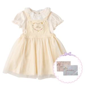 [밍크뮤HP]25년S S(YE)플라워드림랜드티셔츠SET드레스 (35315-400-11)