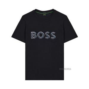 [휴고보스] SS25 남성 로고 프린트 티셔츠 50535273 001