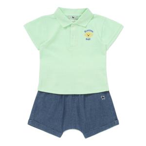 [블루독베이비8] SS25 피케셔츠 상하세트 HJ (4531361005) (BLUEDOG BABY 유아 출산 백일 선물 도트 강아지