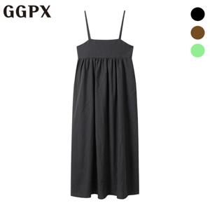 GGPX  반전 끈 체크 뷔스티에 원피스 (GP3OP012F)