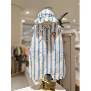 블루독베이비 10 25SS여름신상 (BL)STRIPE 민소매 우주복 (4531360108)