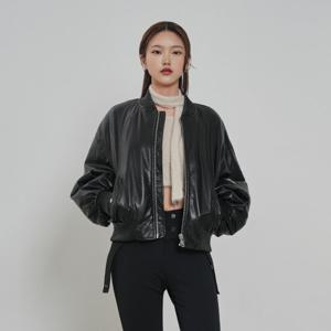 [애드호크]UNI)가죽 숏 MA-1점퍼 HB1LE50