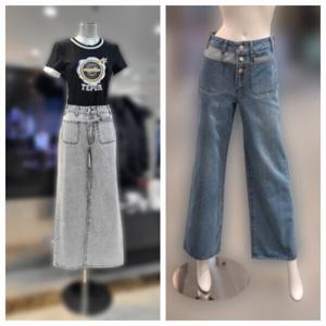 [에고이스트]포켓 포인트 와이드 데님 팬츠 ER2DP861