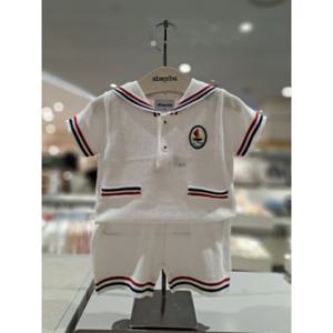 [압소바HU] 압소바 25년 여름신상 상하복 백일선물 에떼 니트 상하 A2321208 화이트