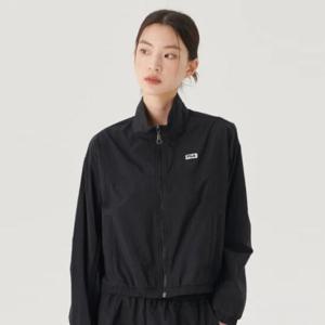 휠라바람막이 KQC FS2JKG2152F-BLK  에센셜 세미크롭 바람막이