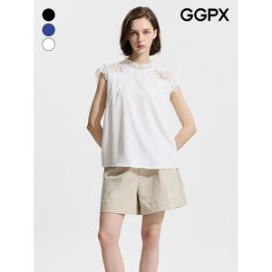 [GGPX]레이스 반하이넥 민소매 블라우스 (GP4SH045F)