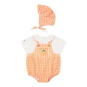[블루독베이비8] SS25 후르츠 체크 바디슈트B HJ (4531360404) (BLUEDOG BABY 유아 출산 백일 선물 도트 강