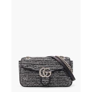 GUCCI Gg marmont fabric and leather shoulder bag with all-over sequins 443497FADRM
