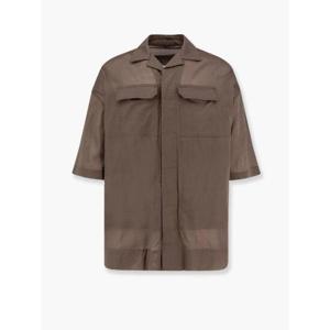 RICK OWENS Camicia magnum tommy in cotone organico certificato RU01E5298CV