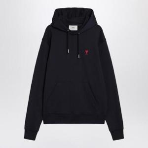 AMI PARIS Ami De Coeur navy blue hoodie BFUSW235D730/Q_AMI-430