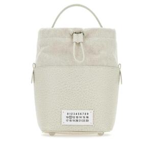 MAISON MARGIELA 초크 가죽 &  캔버스 미니 5AC 버킷 백 S61WG0035P4348 H9677